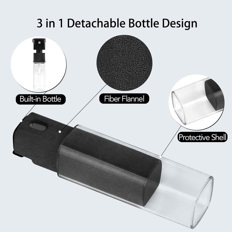 usefulpro 3 Pcs Fingerprint Proof Screen Cleaner, 3 in 1Touchscreen Mist Cleaner Spray Wipe Screen Cleaner Soft Fiber Flannel, Safe for All Phones Glasses Tablet Laptop TV Watch Screens(Grey) - Image 5